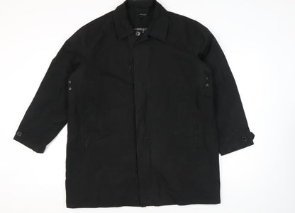Mens UK Size L Tom English Black Overcoat
