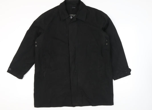 Mens UK Size L Tom English Black Overcoat