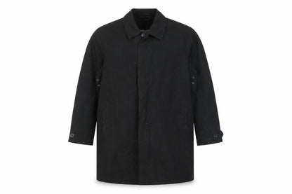 Mens UK Size L Tom English Black Overcoat