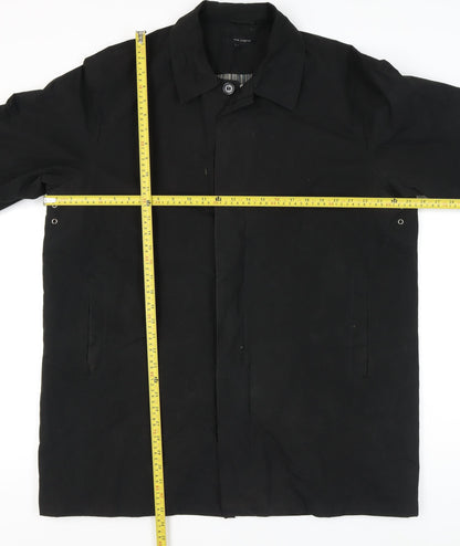Mens UK Size L Tom English Black Overcoat