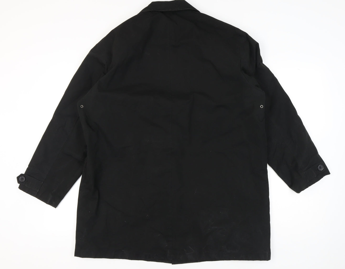 Mens UK Size L Tom English Black Overcoat