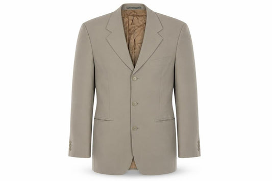 Burton Menswear Men's Beige 38in Blazer Jacket Wool Blend Regular Fit