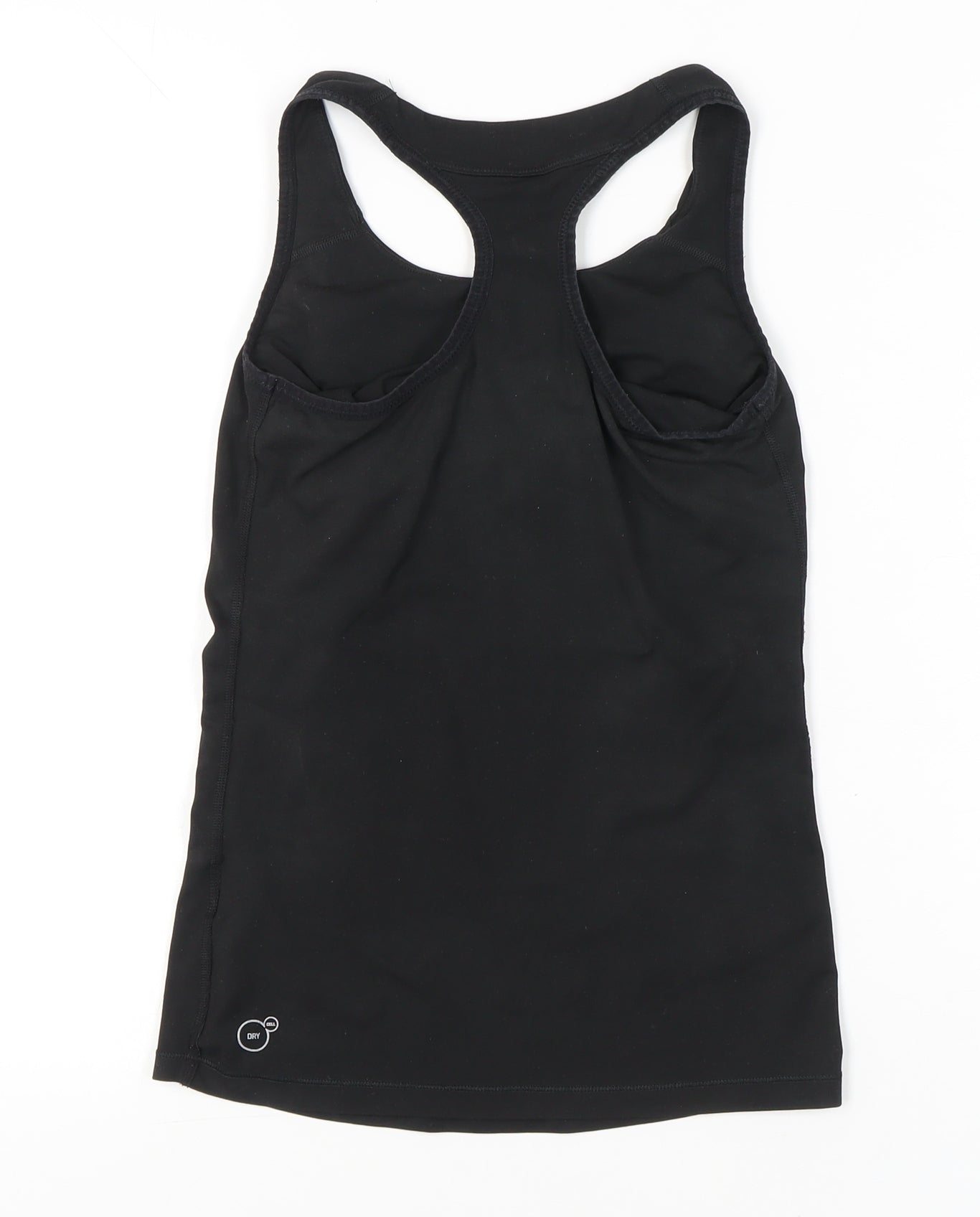 Puma Womens Black Racerback Tank Top Slim Fit Sports Vest S