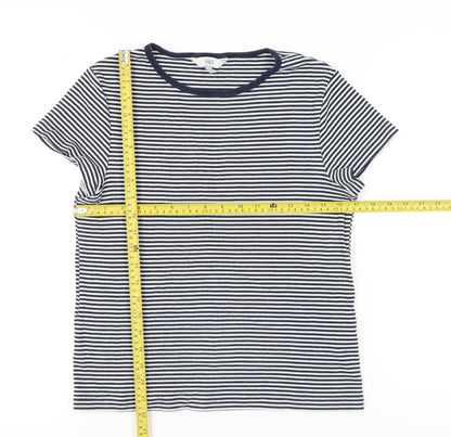Womens UK Size 16 Marks and Spencer Blue Basic T-Shirt