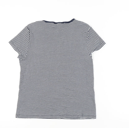 Womens UK Size 16 Marks and Spencer Blue Basic T-Shirt