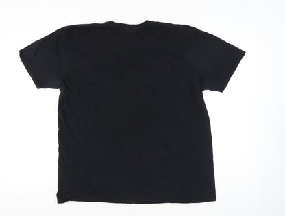 Mens UK Size 2XL Gildan Black  T-Shirt
