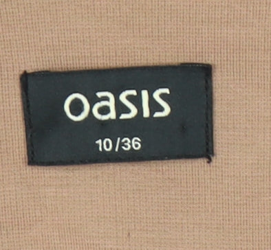 Oasis Women’s Beige Notch Lapel Blazer Jacket Size 10