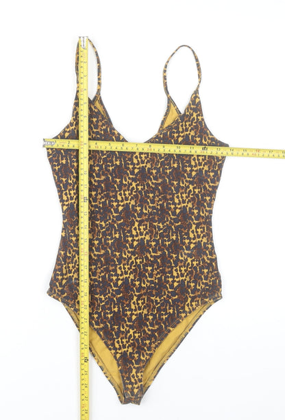River Island Women’s Multicoloured Animal Print Bodysuit Size 10