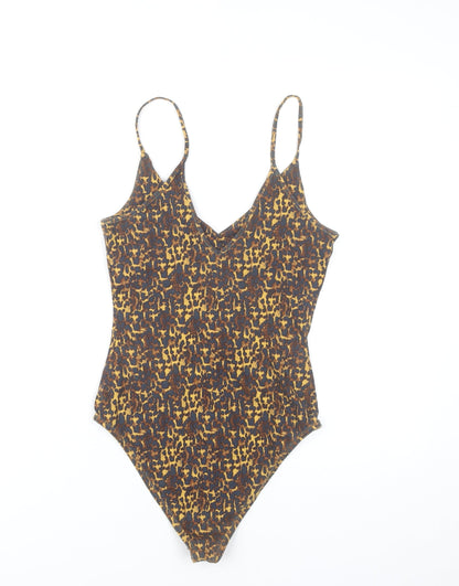 River Island Women’s Multicoloured Animal Print Bodysuit Size 10