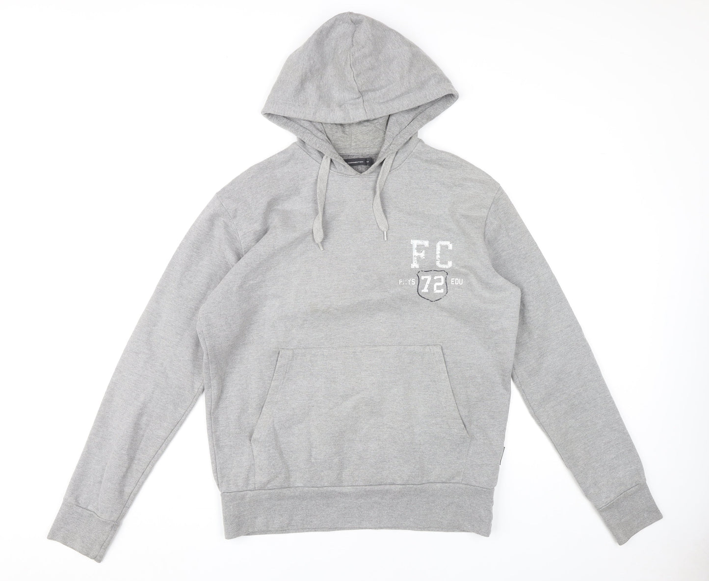 Mens UK Size M French Connection Grey Pullover Hoodie