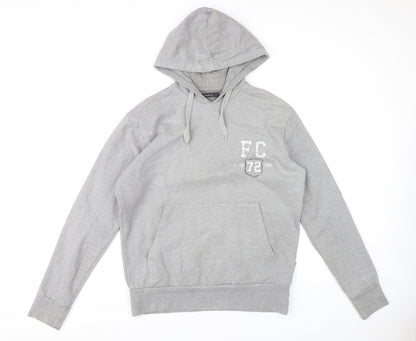 Mens UK Size M French Connection Grey Pullover Hoodie