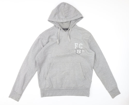 Mens UK Size M French Connection Grey Pullover Hoodie