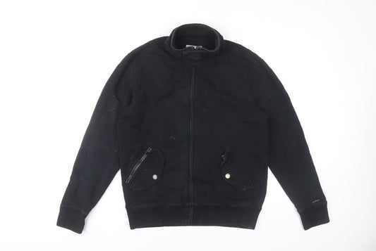 Barbour Mens Full Zip Black Jacket Size M