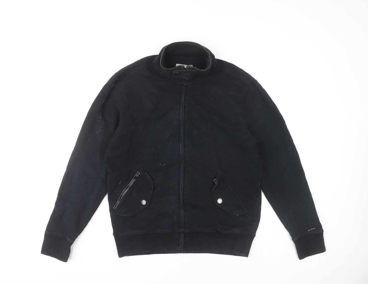 Barbour Mens Full Zip Black Jacket Size M