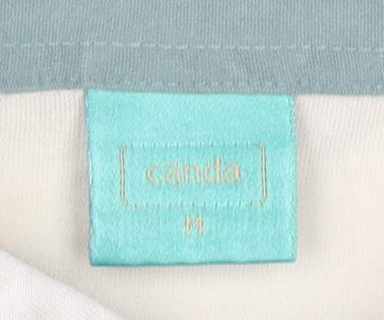 Canda Men’s Beige Polo Shirt M Short Sleeve Cotton Casual