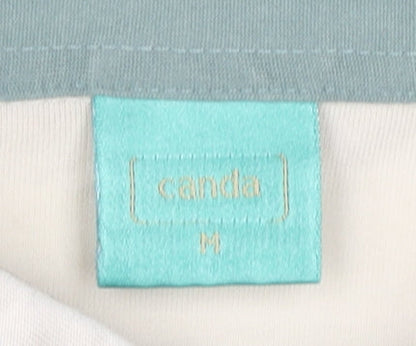 Canda Men’s Beige Polo Shirt M Short Sleeve Cotton Casual