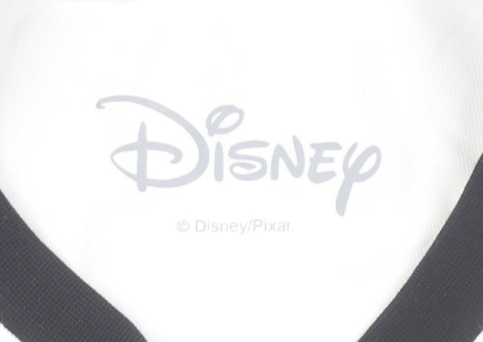 Womens UK Size L Disney White Ringer T-Shirt