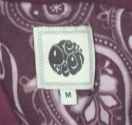 Pretty Green Men’s Red Polo Shirt M Cotton Casual Short Sleeve