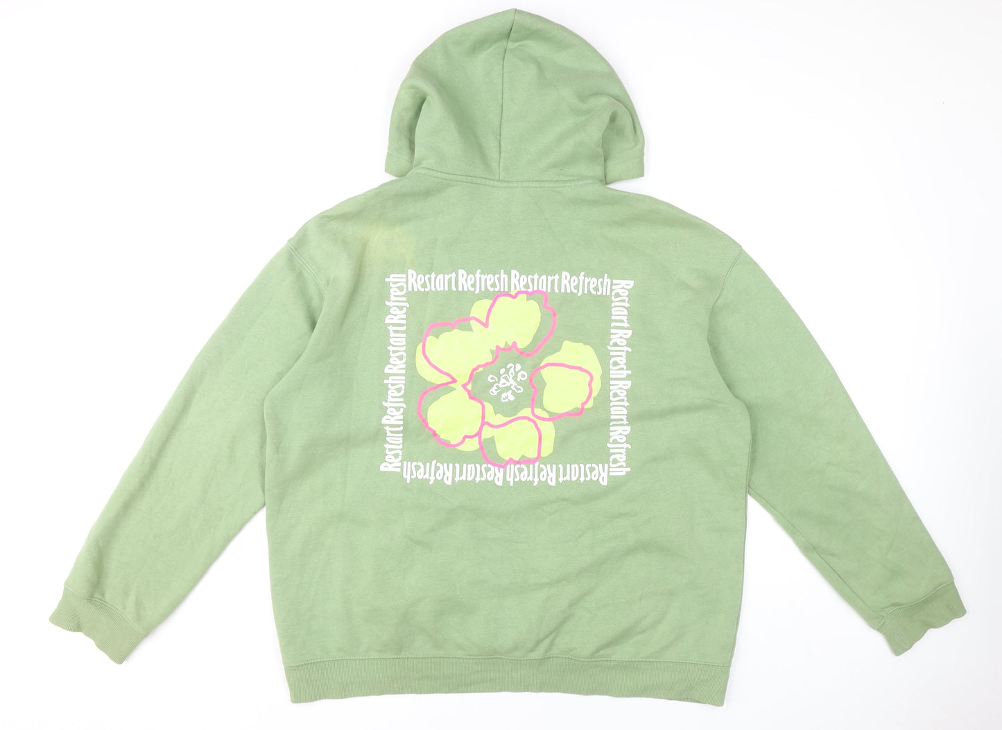 Mens UK Size XL H&M Green Pullover Hoodie