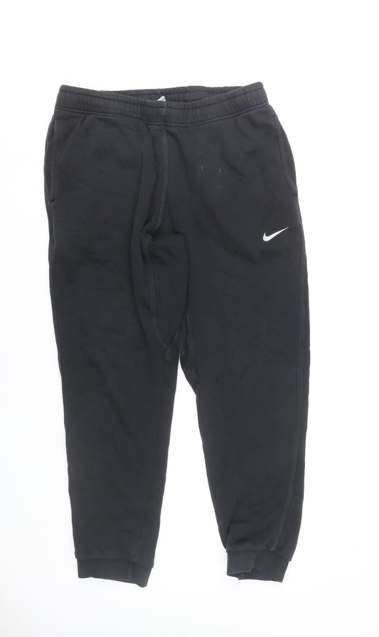 Nike Mens Black XL Jogger Sweatpants Tapered Cotton Blend