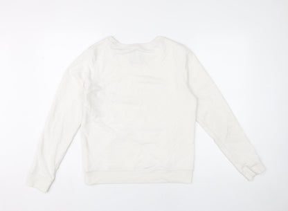 Womens UK Size 10 Jack Wills White Pullover Sweatshirt