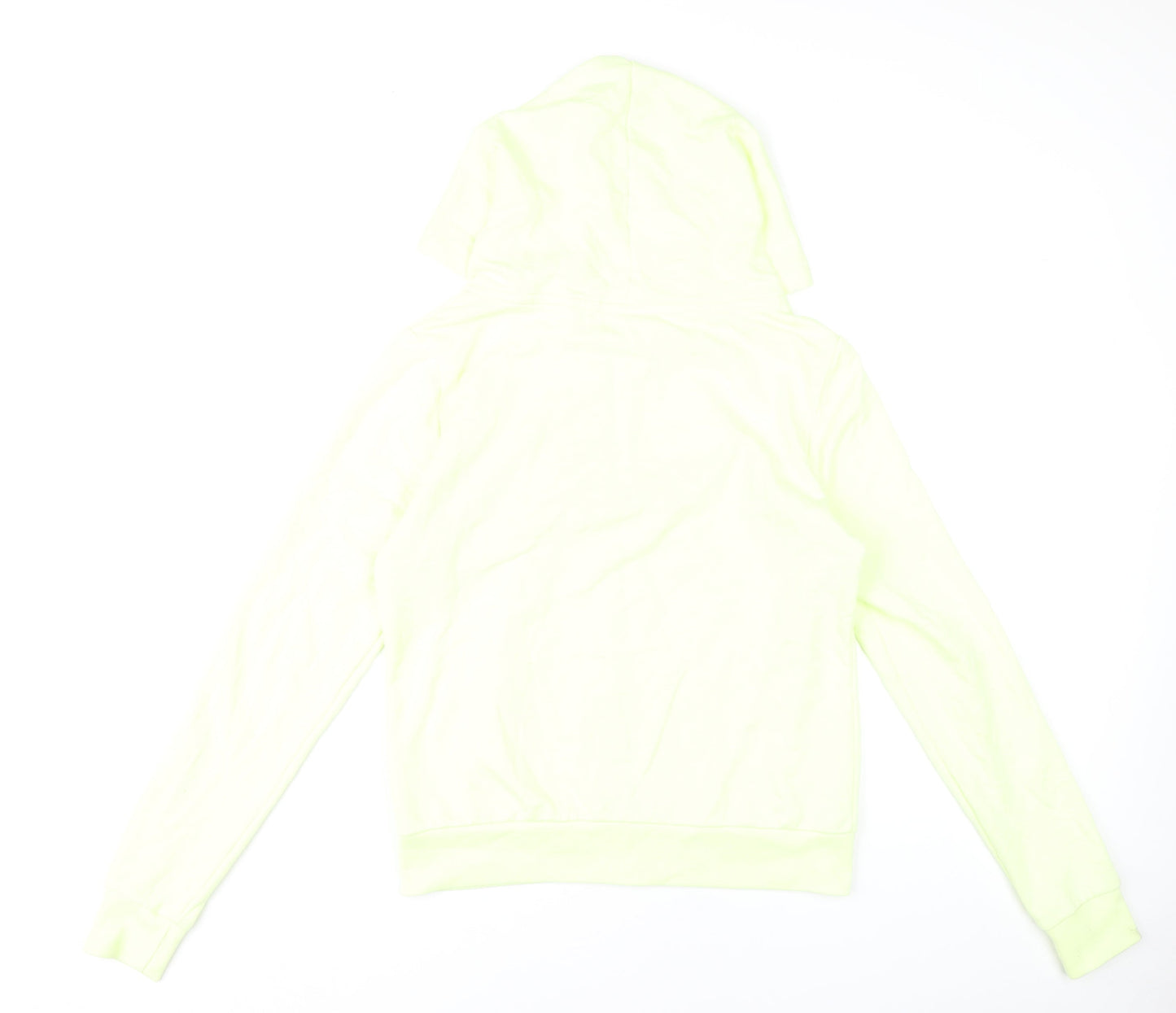 Victoria's Secret PINK Womens Yellow Hoodie Medium Full Zip Logo