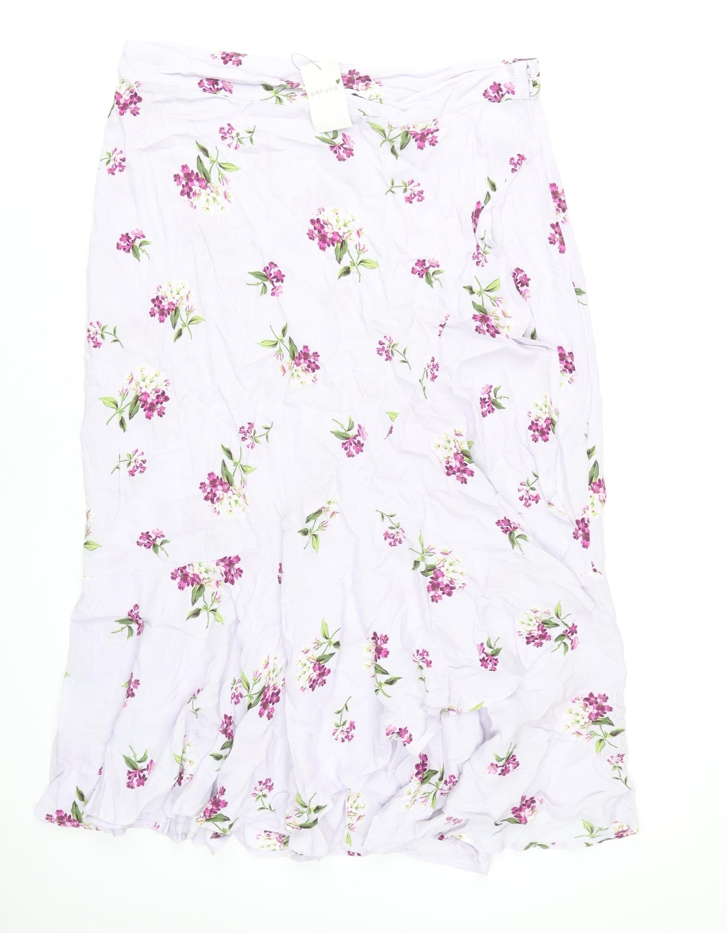 Marks and Spencer Women’s Multicoloured Floral Midi Skirt Size 16