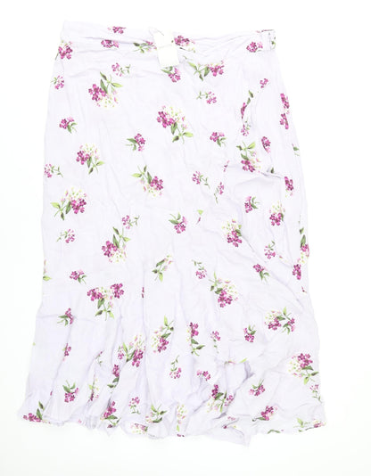 Marks and Spencer Women’s Multicoloured Floral Midi Skirt Size 16