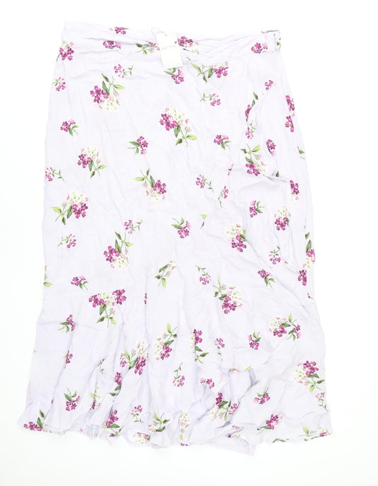 Marks and Spencer Women’s Multicoloured Floral Midi Skirt Size 16