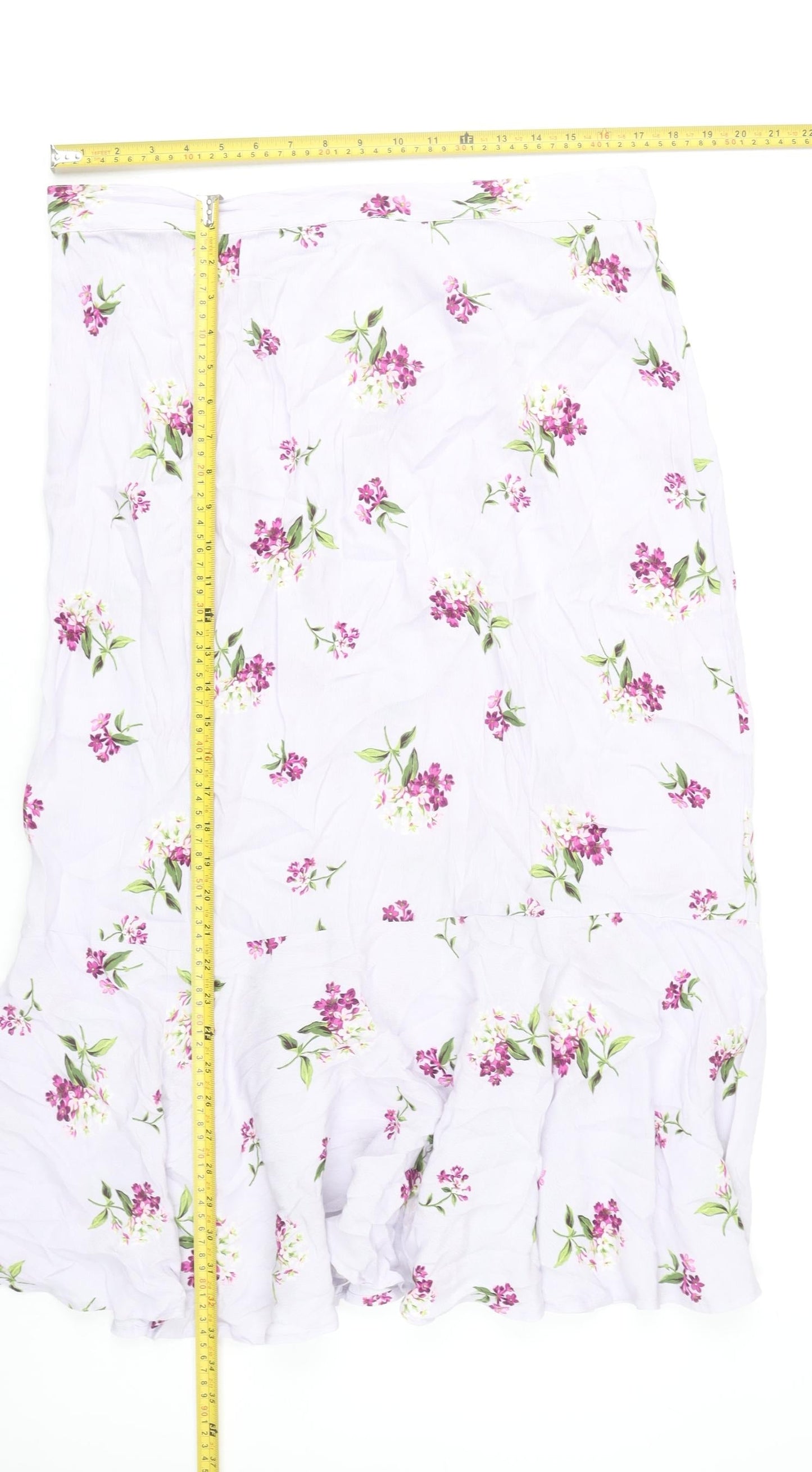 Marks and Spencer Women’s Multicoloured Floral Midi Skirt Size 16