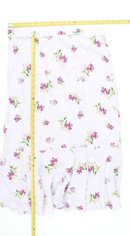 Marks and Spencer Women’s Multicoloured Floral Midi Skirt Size 16