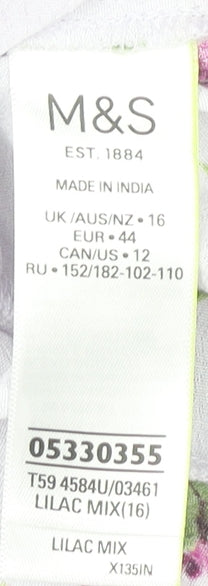 Marks and Spencer Women’s Multicoloured Floral Midi Skirt Size 16