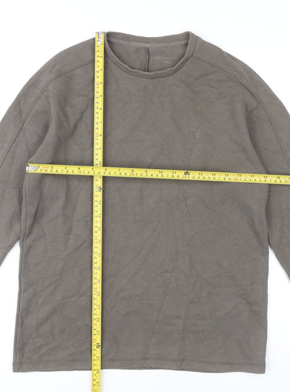 Mens UK Size S AllSaints Brown Pullover Sweatshirt