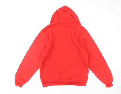 Twin Union Men’s Red Pullover Hoodie L University Graphic
