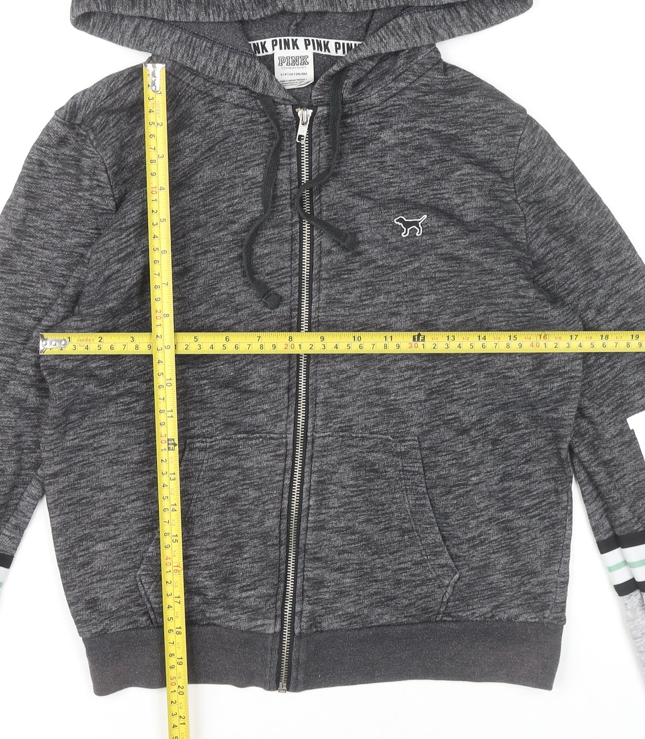 Victoria's Secret PINK Women’s Grey Full Zip Hoodie Size S