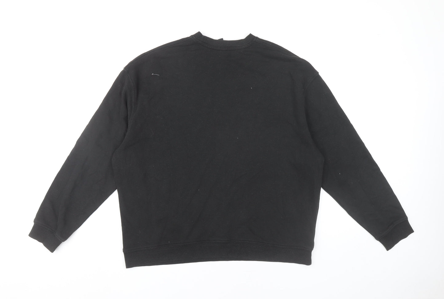 Nobody's Child Womens Black Small Sweatshirt Organic Cotton Blend