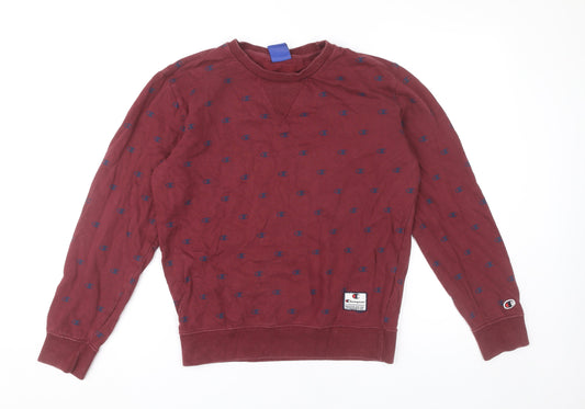 Mens UK Size XS Champion Red Pullover Sweatshirt