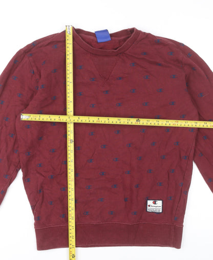 Mens UK Size XS Champion Red Pullover Sweatshirt