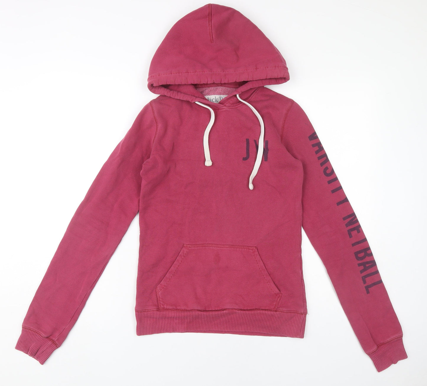 Womens UK Size 6 Jack Wills Pink Pullover Hoodie