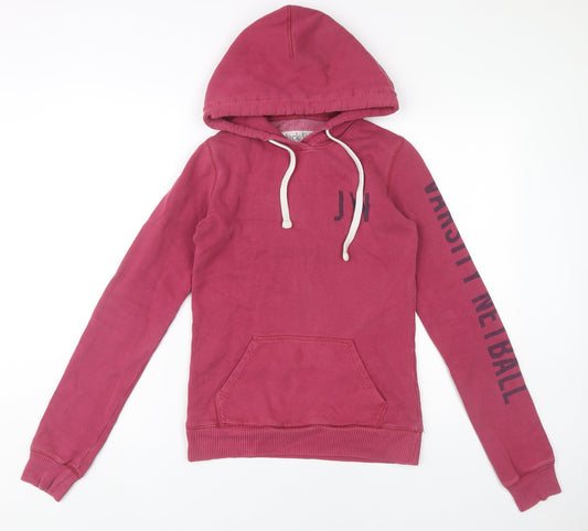 Womens UK Size 6 Jack Wills Pink Pullover Hoodie