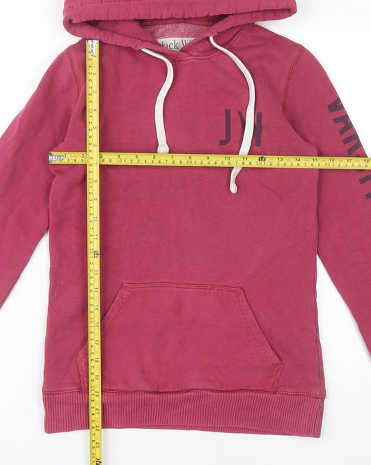 Womens UK Size 6 Jack Wills Pink Pullover Hoodie