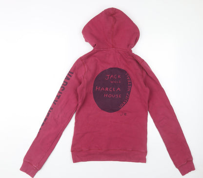 Womens UK Size 6 Jack Wills Pink Pullover Hoodie
