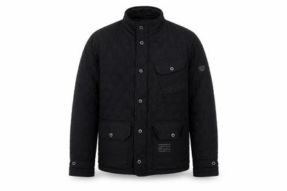 Mens UK Size M Firetrap Black Quilted Coat