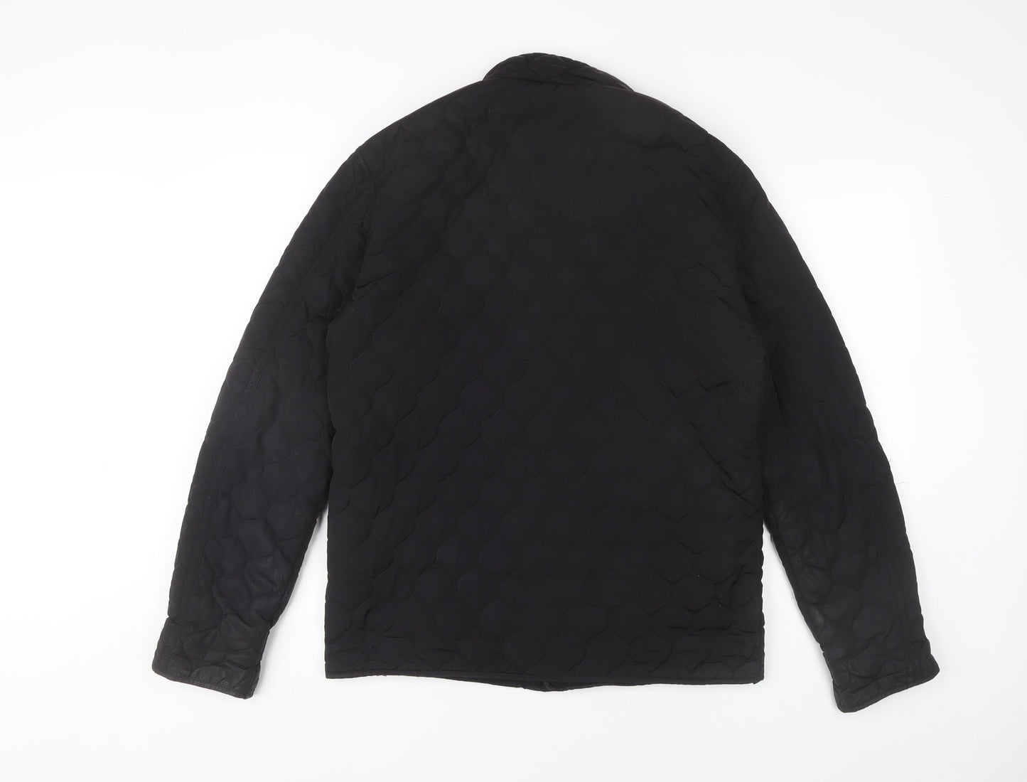 Mens UK Size M Firetrap Black Quilted Coat