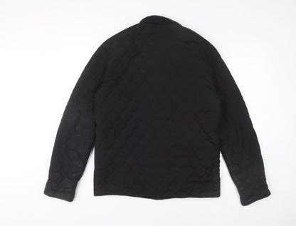 Mens UK Size M Firetrap Black Quilted Coat