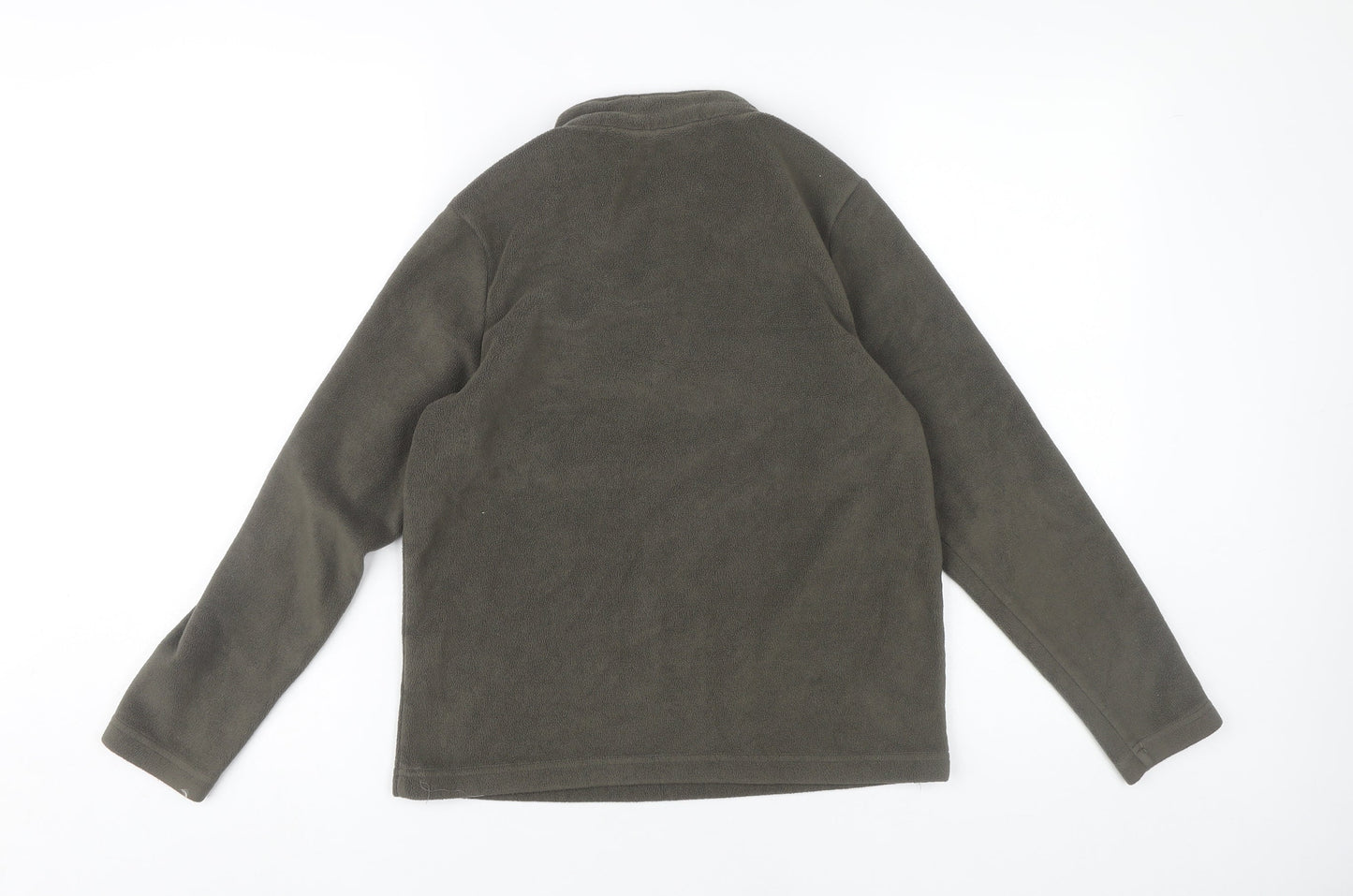 TOG24 Boys Green Fleece 1/4 Zip Sweatshirt Size 12 Years Hiking Outdoor