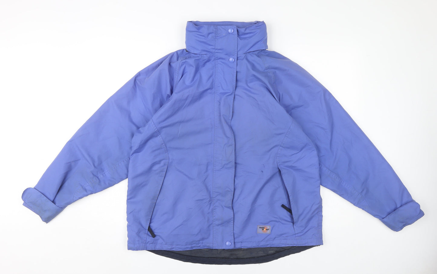 Arctic Storm Womens Blue Size 14 Rain Coat Jacket Waterproof Hooded