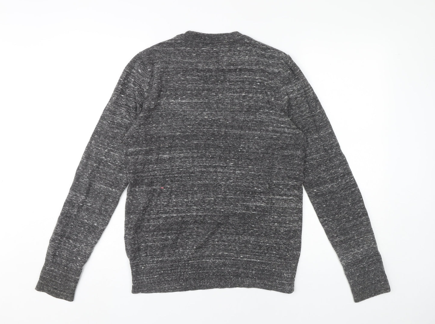 Topman Mens Grey XS Crew Neck Knit Pullover Jumper