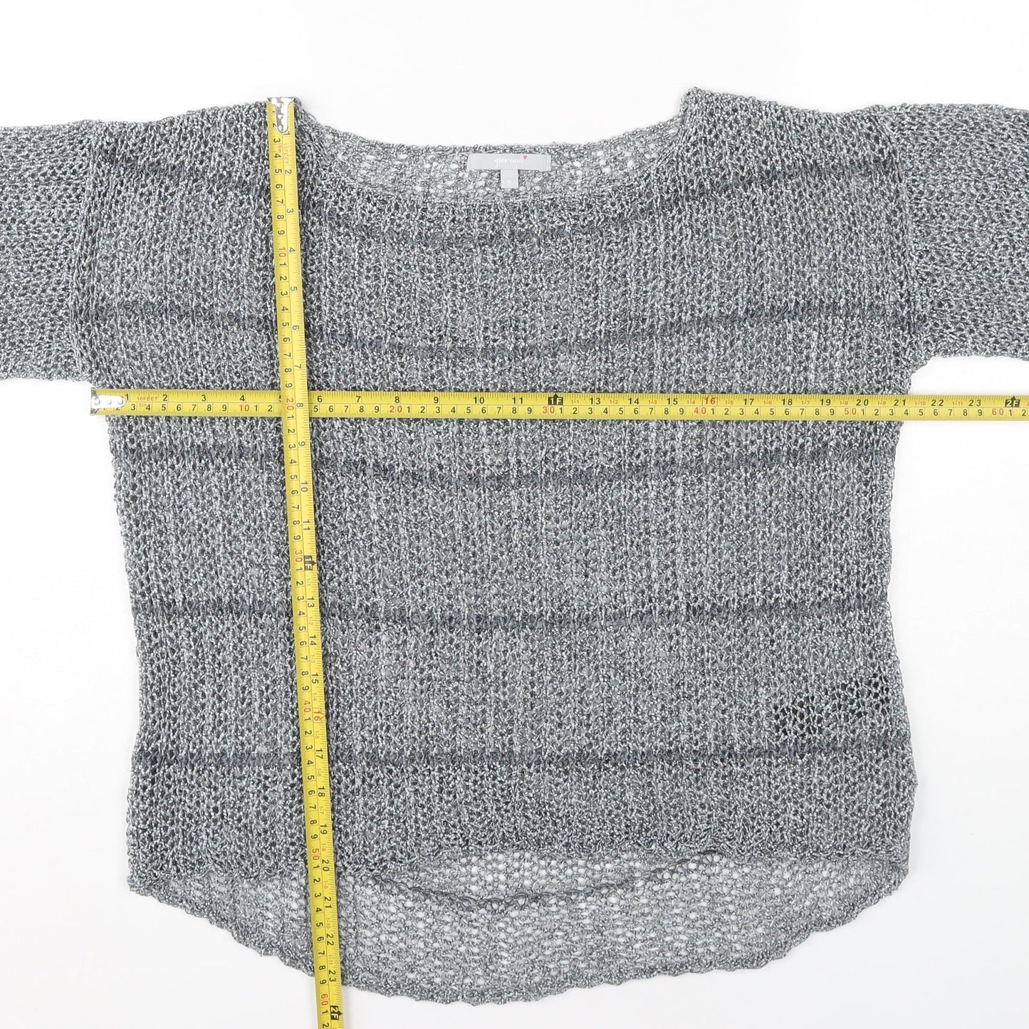 Womens UK Size M Marks and Spencer Grey Pullover Jumper