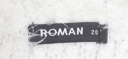 Womens UK Size 20 Roman Ivory Pullover Jumper